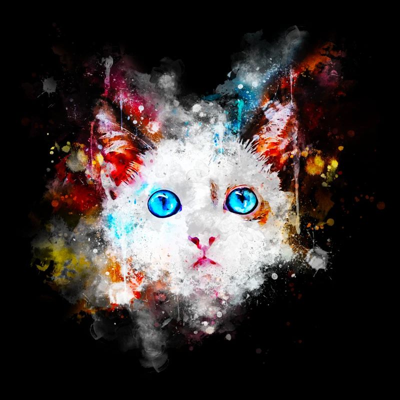 gxp chat mignon yeux bleus couleur de l'eau blobs