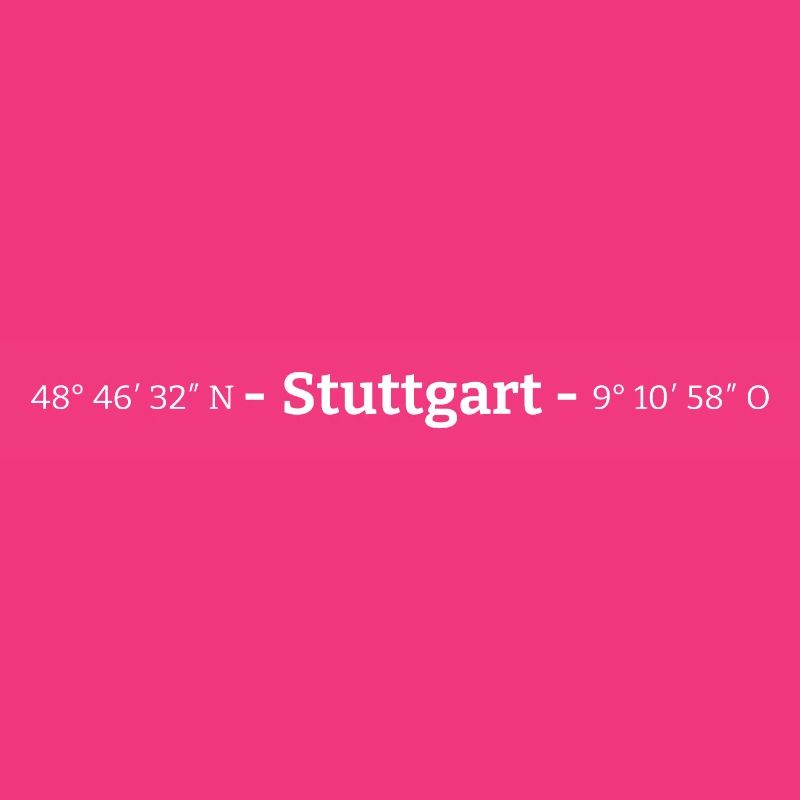 Coordinates Stuttgart Swabia Germany