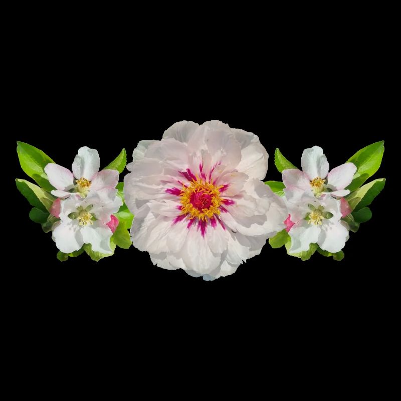 3 Fleurs Fleurs Paeonie Rose Fleur Band