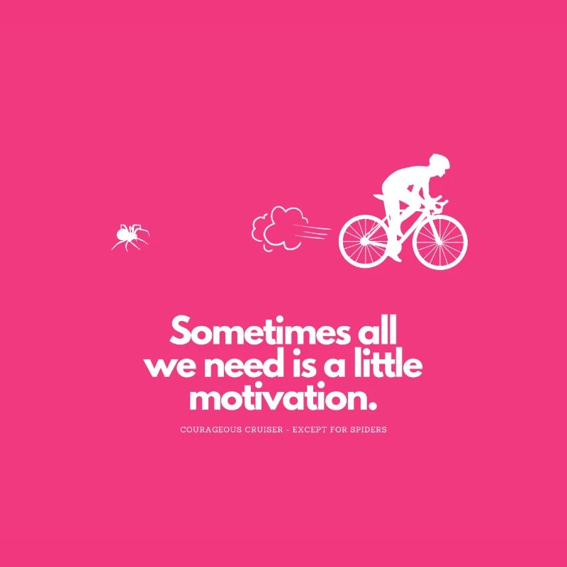 Extra Motivation for Cyclists Spider