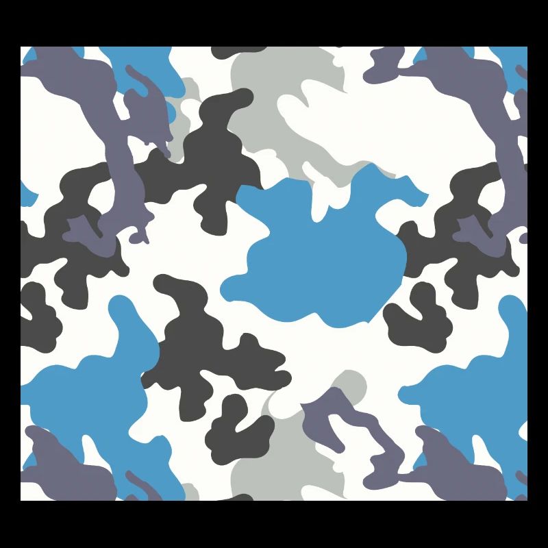 Camouflage Blue Pattern