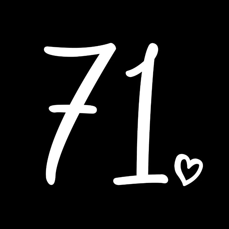 Mignon numéro 71, 71 ans, cadeau de 71e anniversaire