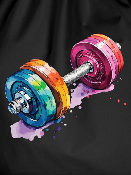 Hanteln in Regenbogenfarben