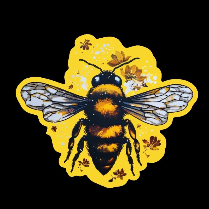 Honey bee in summer