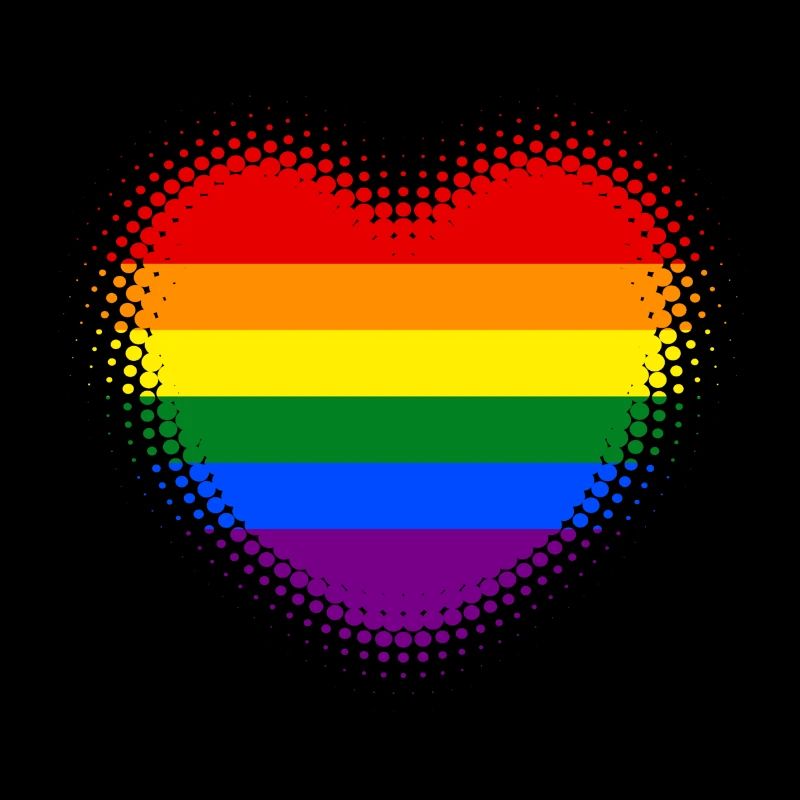 Regenbogen Herz dynamisch