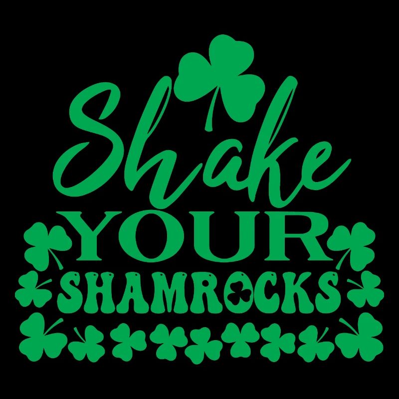 Schütteln Sie Ihre Kleeblätter - Saint Patrick - Lucky Tee