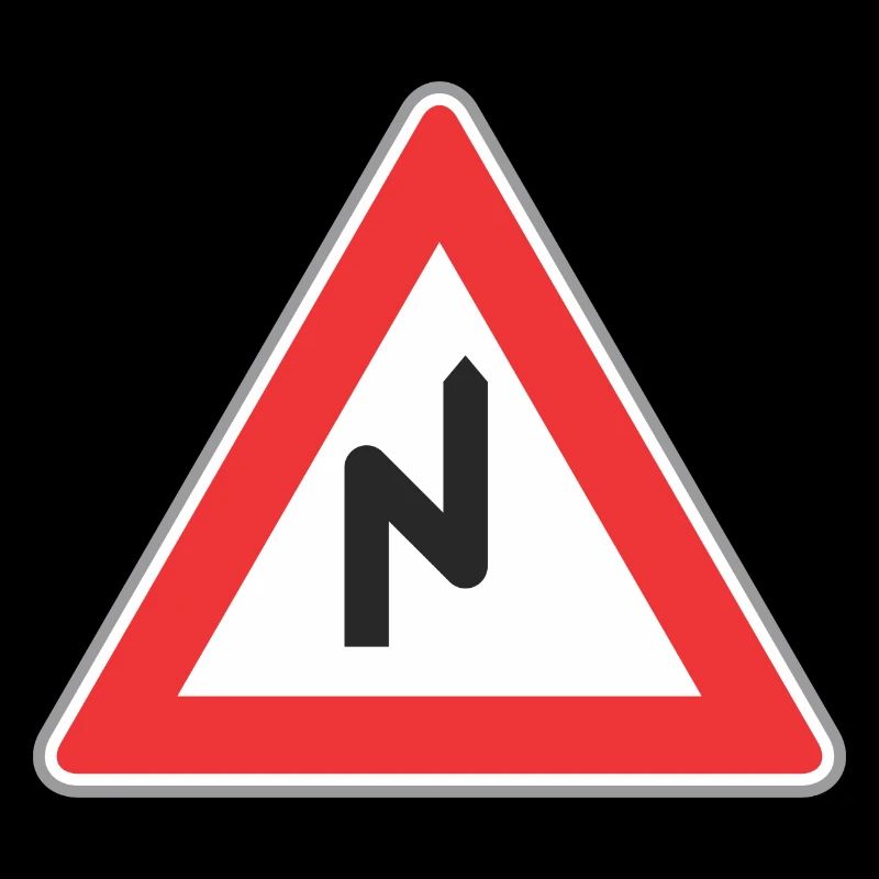 zig signe de route zag droit chemin