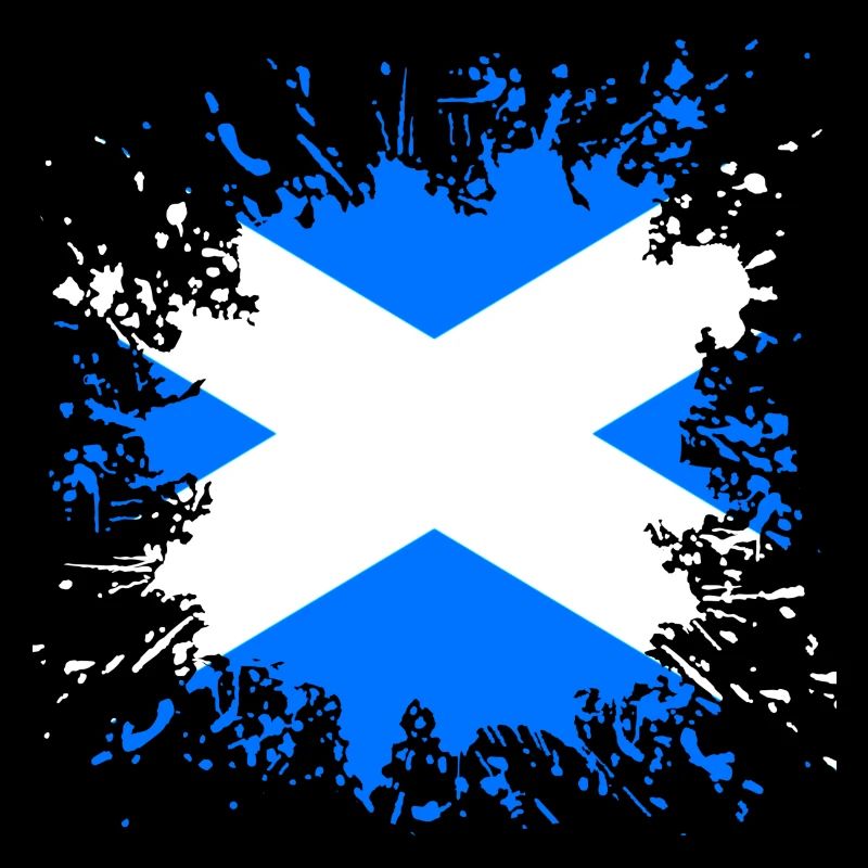 Ecosse couleur drapeau éclabousse
