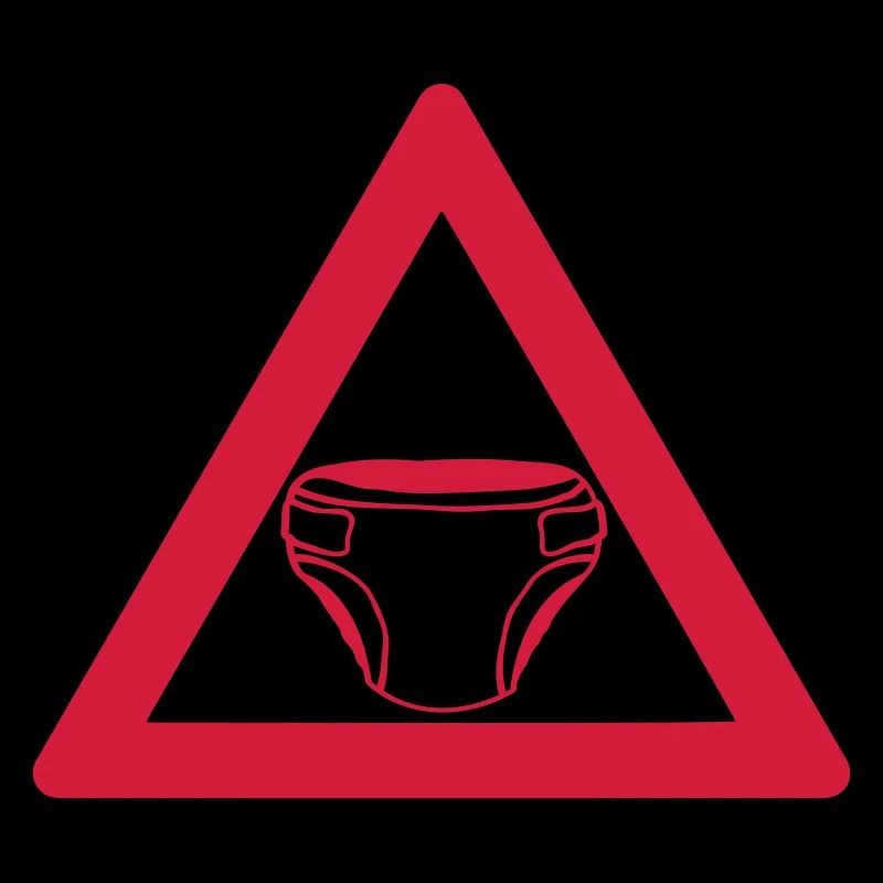 Warnung Windel Schild