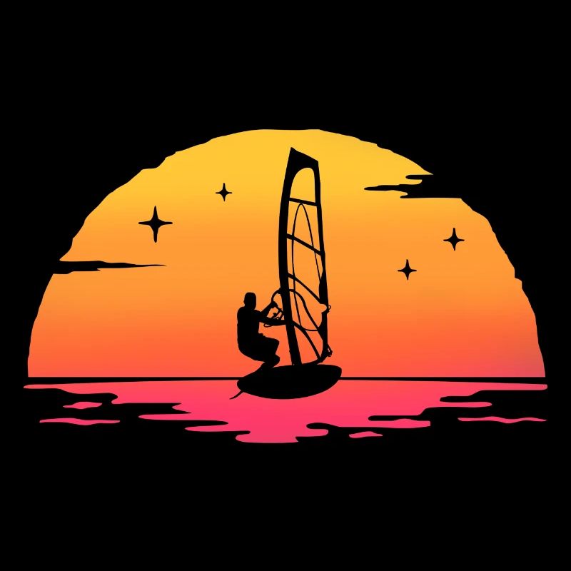 sunrise windsurf windsurfing