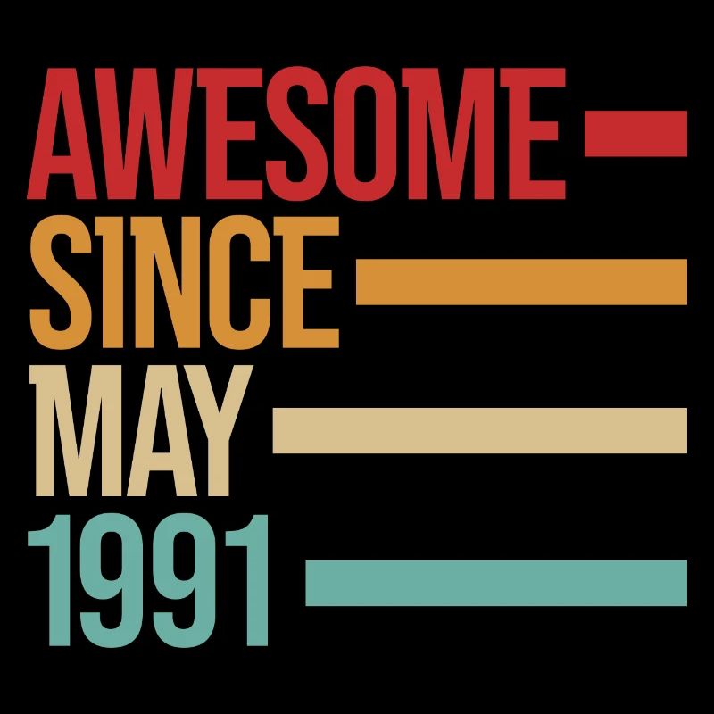Born Awesome Since May 1991