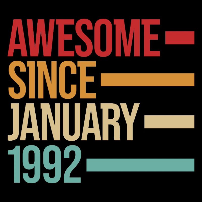 Born Awesome Since January 1992
