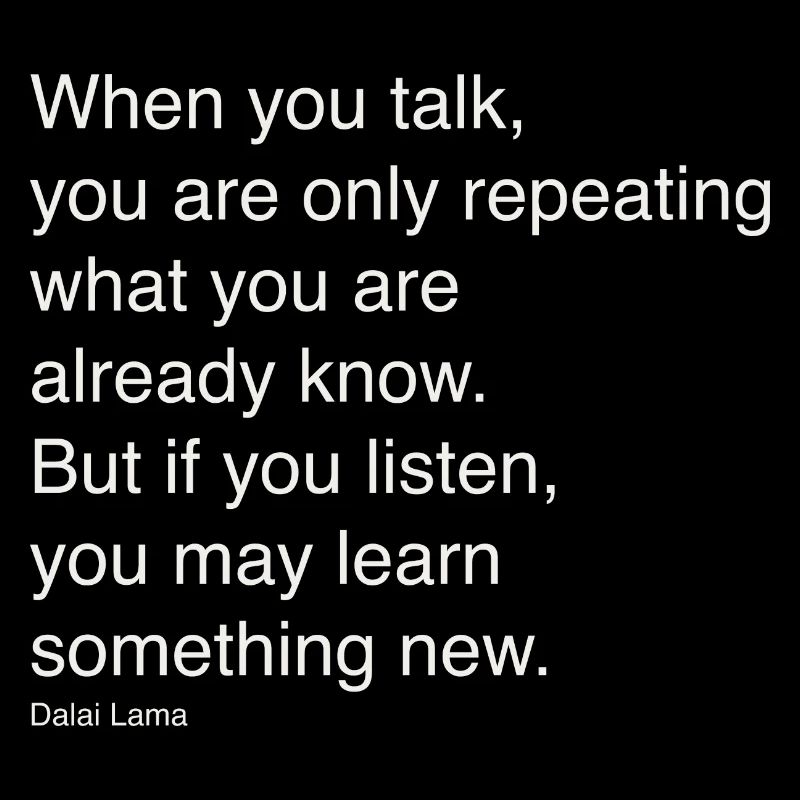 When you speak