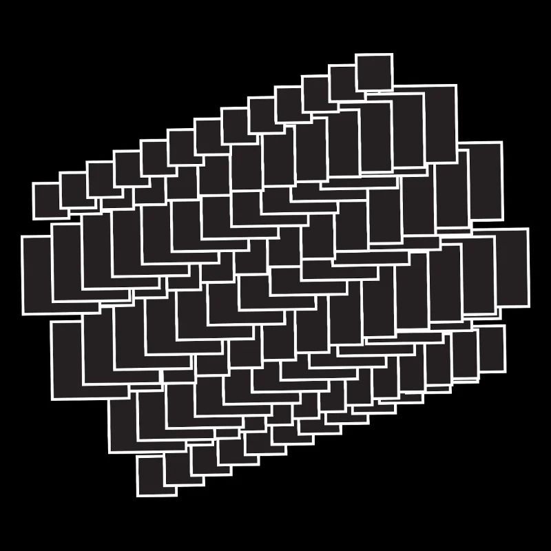 Composition des carrés noirs