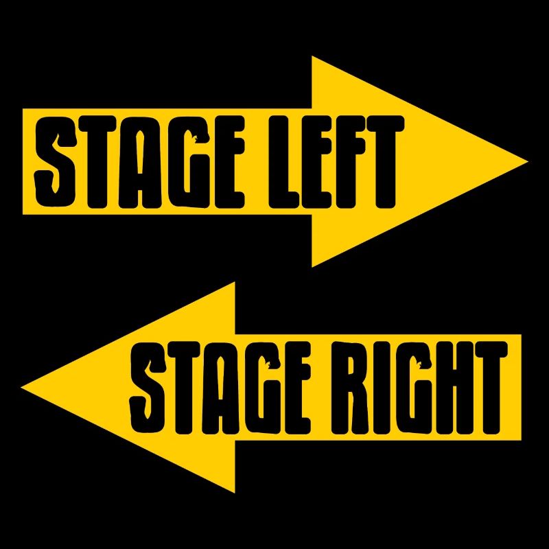 Stage Left Stage Right Awesome Stage Actor Tee