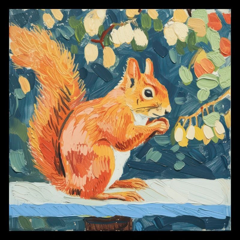 squirrel, colorful, animal, gift, gift idea