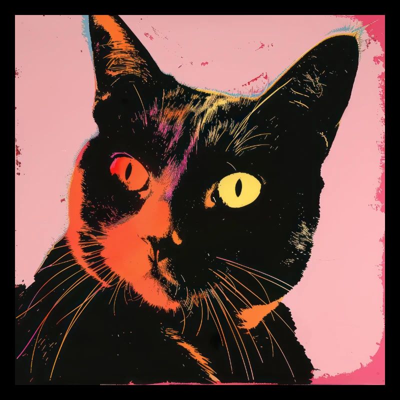 Katze, katzenmotiv, popart, geschenk, geschenkidee