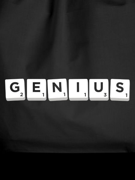 Scrabble-Buchstaben-Kachel Genius