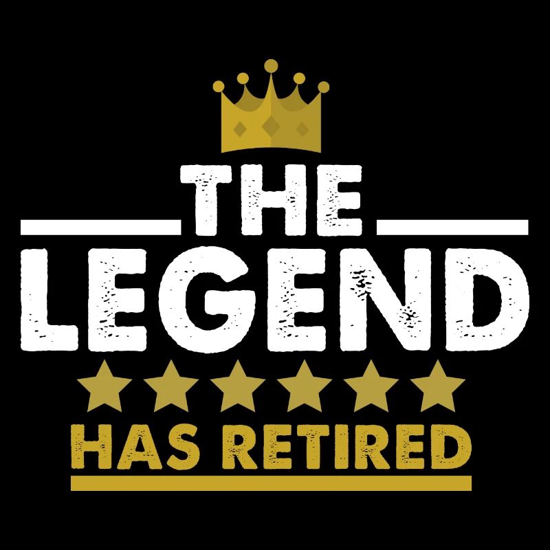 The Legend has Retired Rente Renter Geschenk