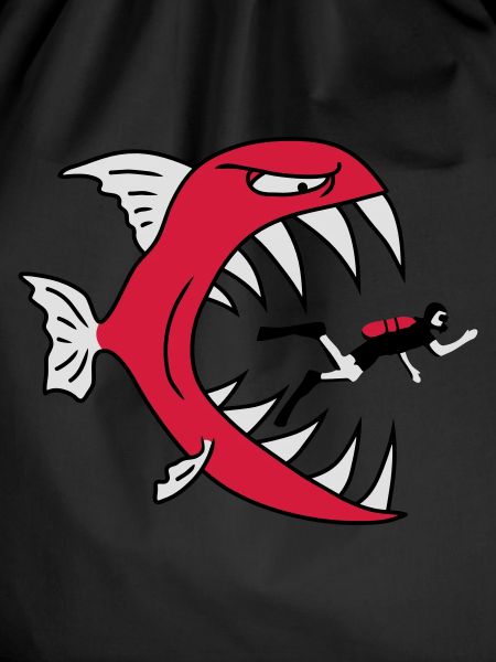Monster Fish Eats Diver