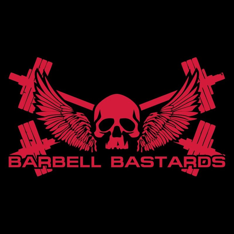 Barbell Bastards Winged Skull