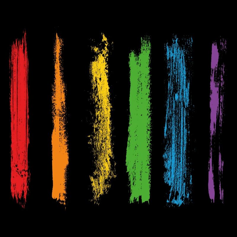 Farbe Klecks Spritzer Maler Geschenk bunt Linie