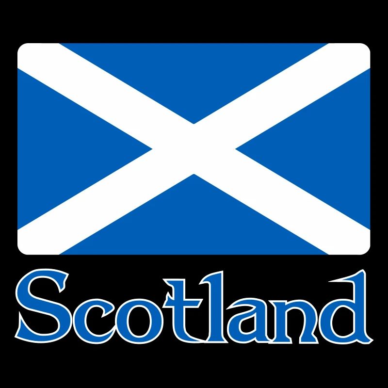 Scotland Flag with text
