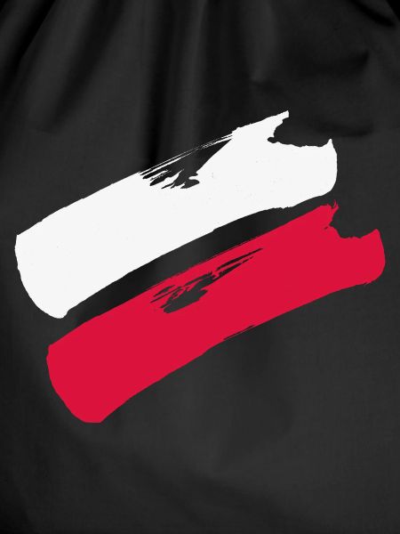 Poland Flag - Brush Stripes
