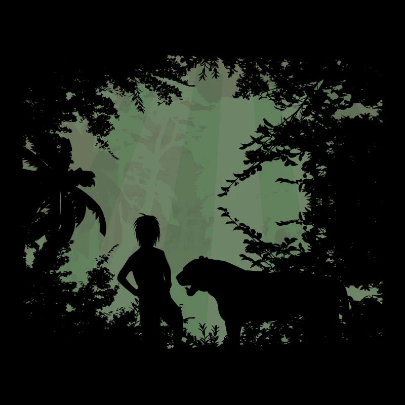 Märchen Dschungel Tiger Junge Wolfskind