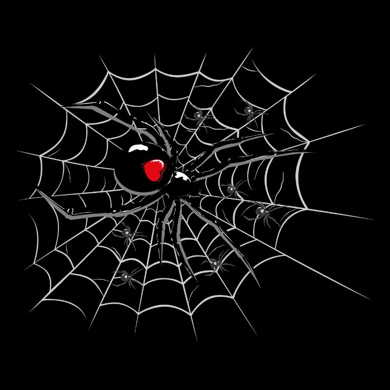 Spider on cobweb