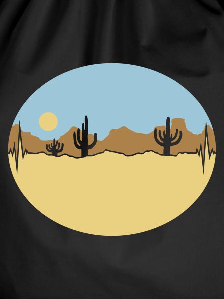 Frequency Desert Landscape Silhouette