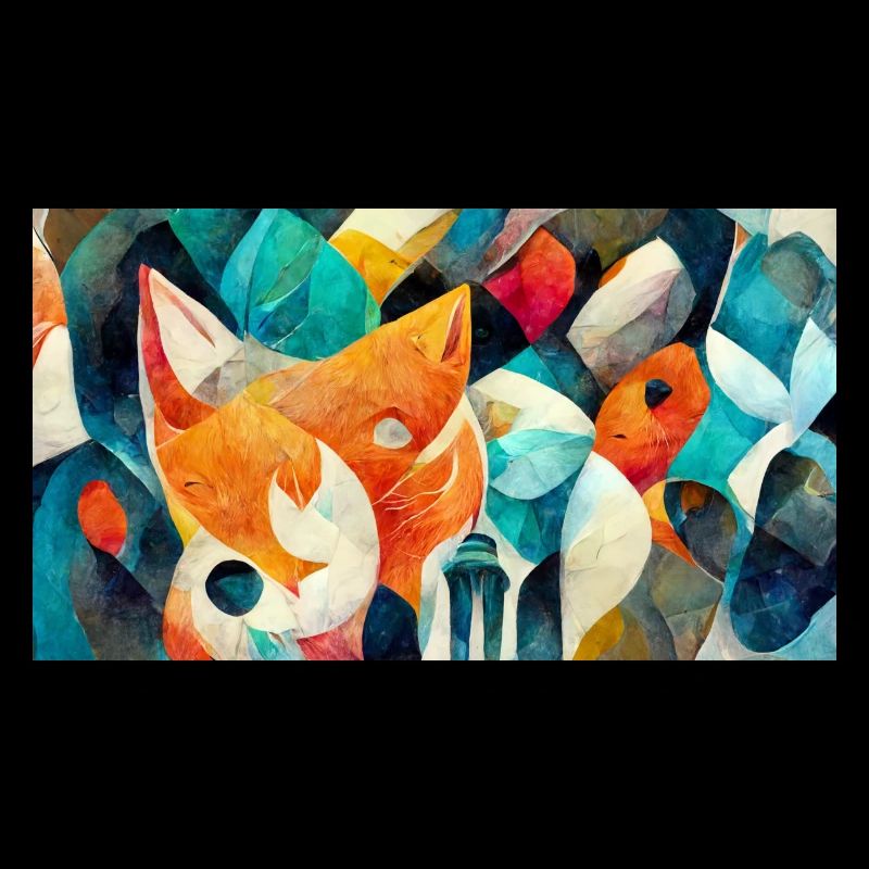 Fox Faces - Abstrakte Tierarten