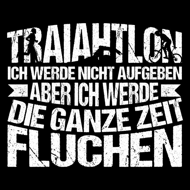 Triathlon Triathlet Ich werde nicht aufgeben