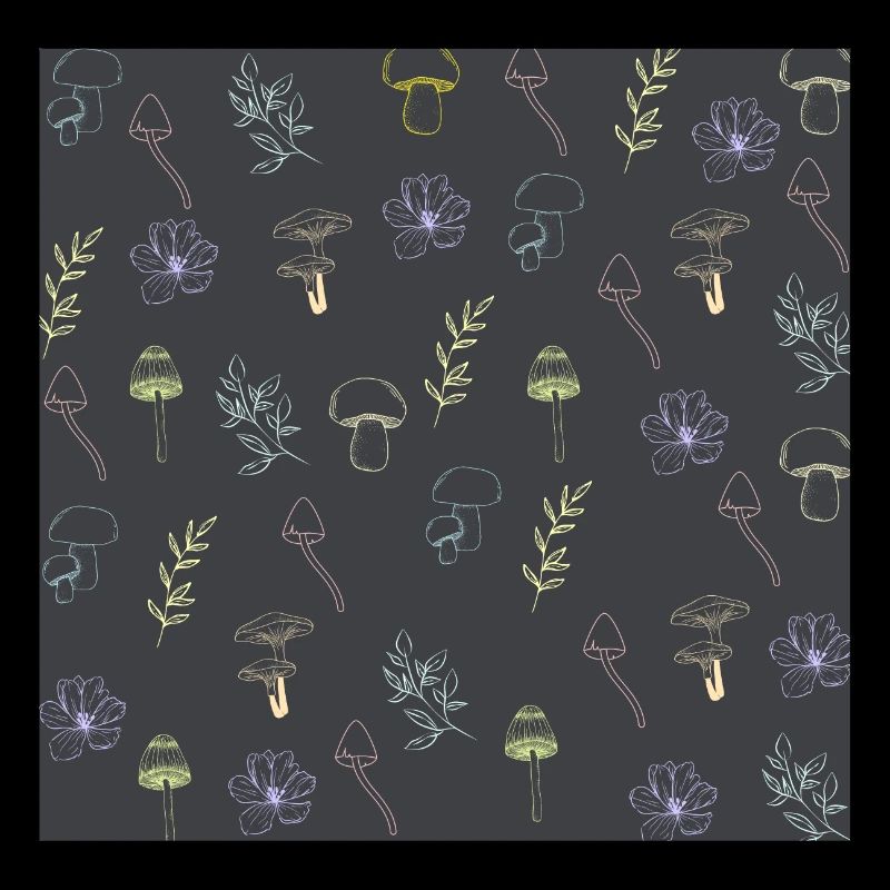 Floral Mushroom Pattern