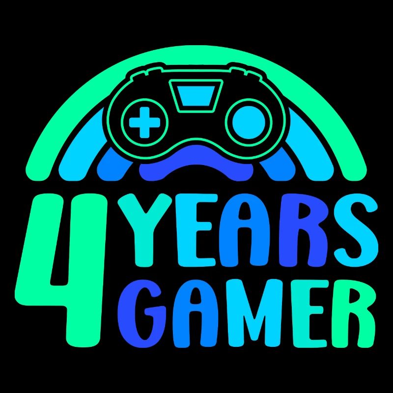 4. Geburtstag Junge 4 Jahre Controller Gaming