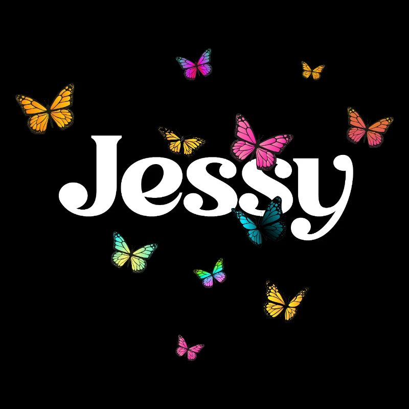 JESSY - Schöner Mädchen Name mit Schmetterlingen