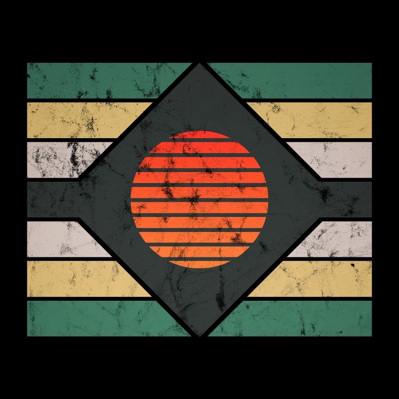 Grafisches Retro Motiv