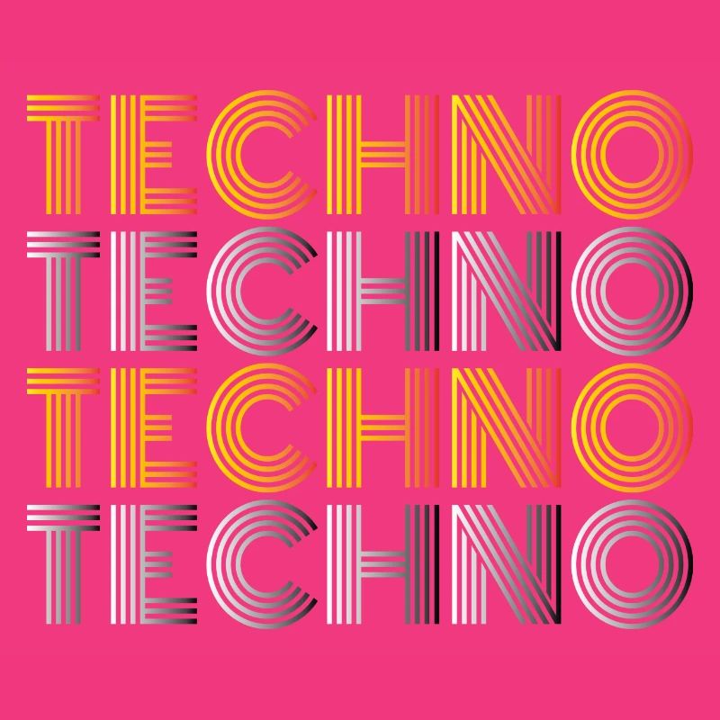 Techno Techno Techno Techno Techno chemise minimale