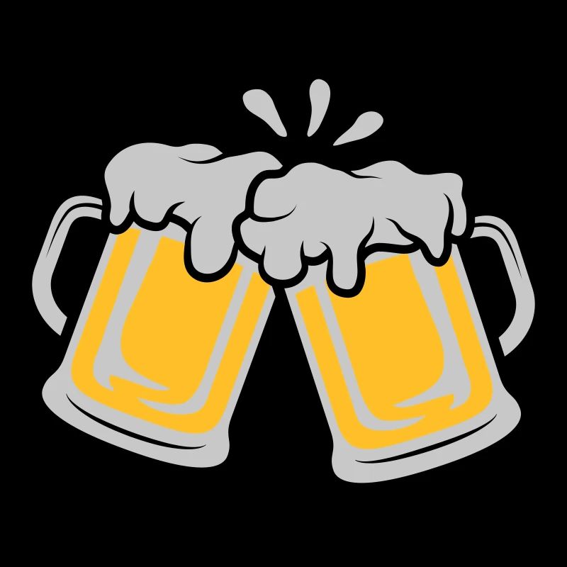 Bier Krüge anstoßen
