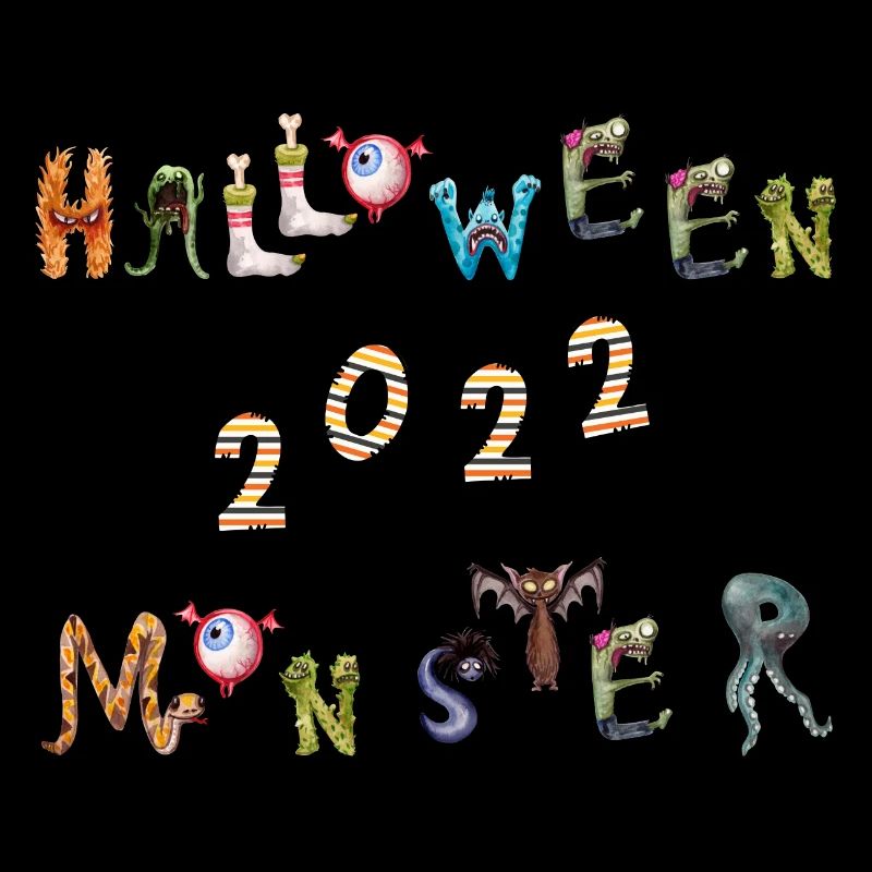 Halloween monsters 2022 alphabet monstres effrayés