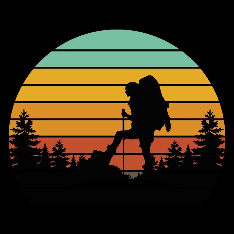 Sunset Wandern Design