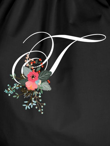 Letter t flowery