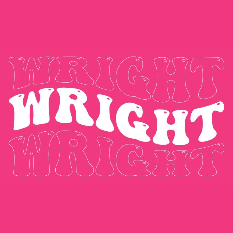 Drôle Wright Groovy 4 Hommes Femmes Cool Wright Cravate