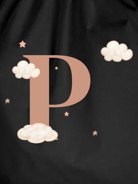 Letter p clouds stars