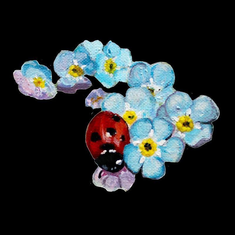 Ladybird & forget-me-not design by Jimkins
