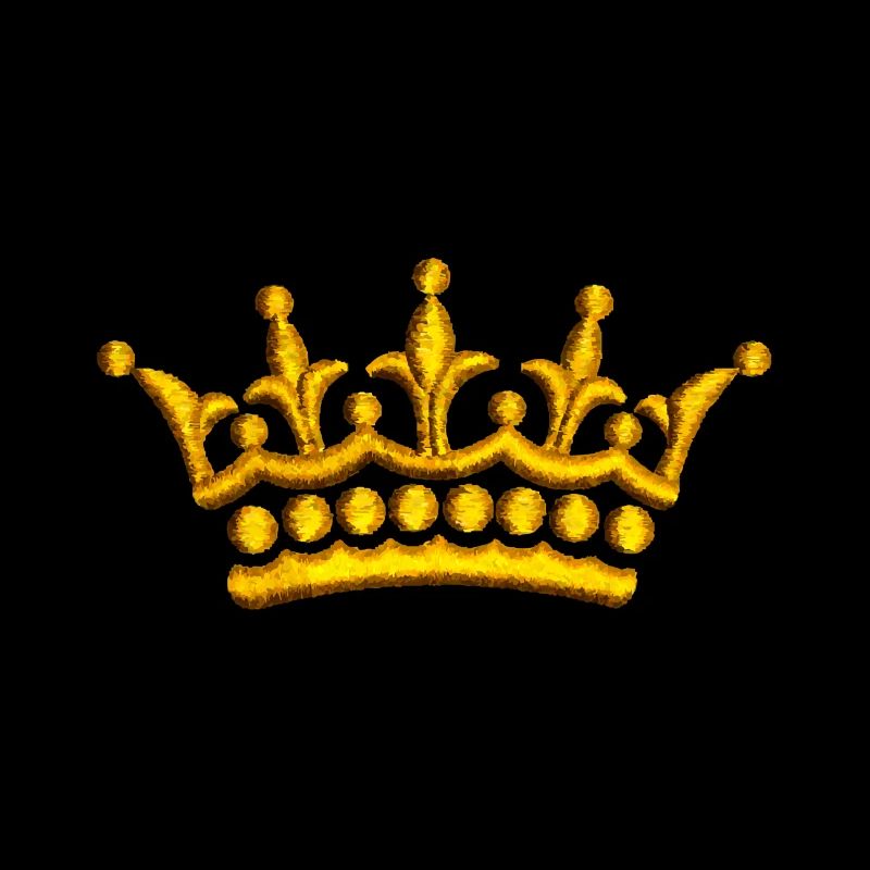 gestickte Krone