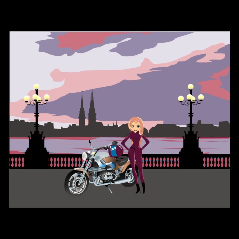 Motoradfrau