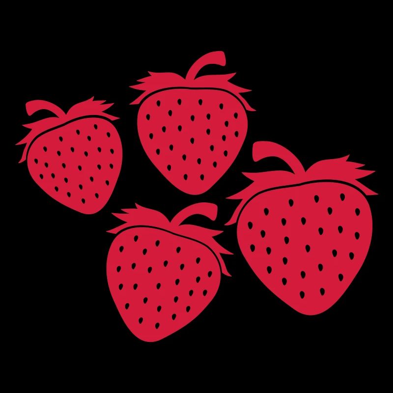 Erdbeeren Muster Design