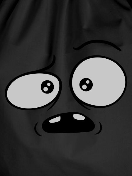 Skeptical confused comic face