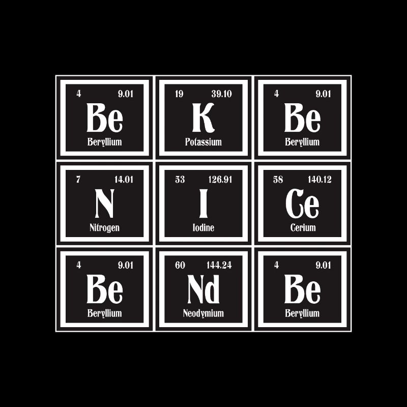 Sei nett Sei freundlich | Periodensystem der Elemente